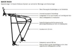 Ortlieb - Porte-bagages Universel Quick Rack (aussi Pour Tout-suspendus) -Magasin De Vélos Électriques ortlieb quick rack porte bagages 1 3840x2160